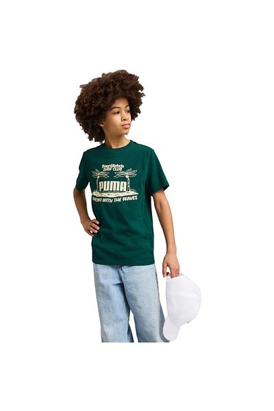 Puma Tricou Puma Mid90s Graphic Tee Iii B, Verde, Copii
