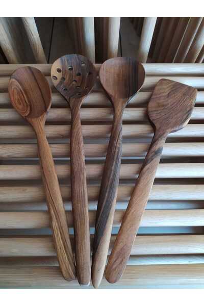 değerli hobi El Yapımı Zeytin Desenli Şimşir Sağlamlığında Ceviz Ağacı Kaşık ...