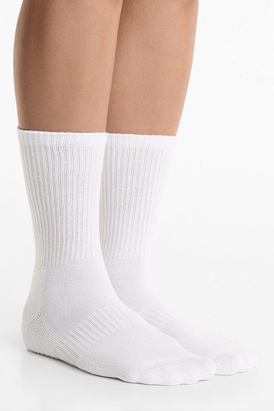 Oysho 2 pairs of classic cotton blend yoga and Pilates socks