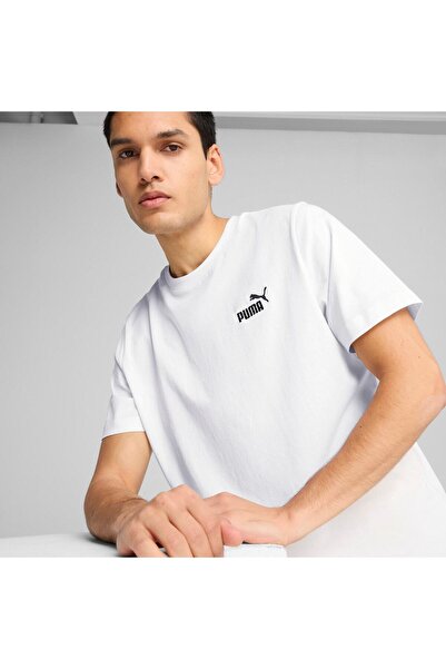 Puma Μπλουζάκι Puma Ess Small No. 1 Logo Tee, Λευκό, Ανδρικό