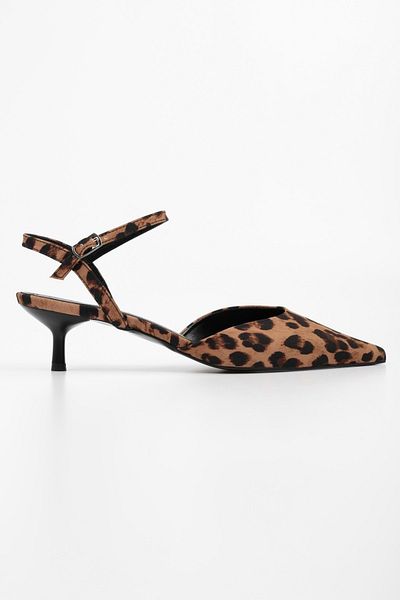 Shoeberry Raphael Leopard Satin Stiletto für Damen