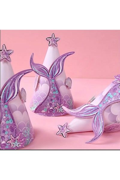 Store Mermaid Party Hat (Set of 6)