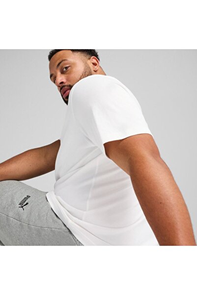 Puma Μπλουζάκι Puma Ess Small No. 1 Logo Tee, Λευκό, Ανδρικό