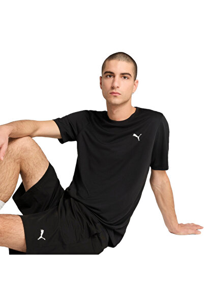 Puma Tricou negru Ess Small Logo Poly pentru bărbați 68254201 Tricou 68254201...