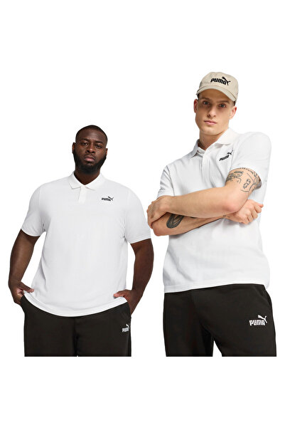 Puma Tricou Ess No. 1 Logo Pique Polo, Alb, Bărbați
