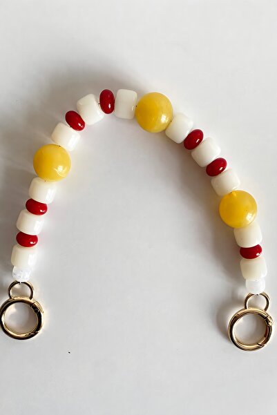 vollen yarn Akrilik Boncuklu Taşlı Çana Sapı