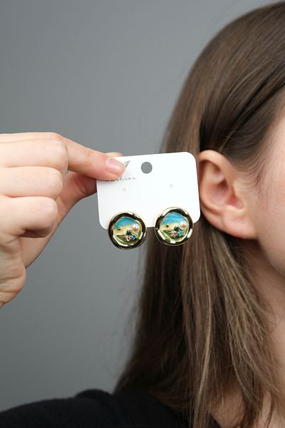 Jack Ferrero Women's Mineli Steel Earrings