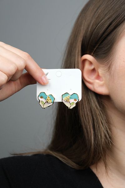 Jack Ferrero Women's Mineli Steel Earrings