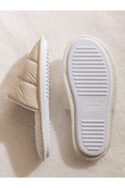 LC Waikiki Γυναικείες παντόφλες με σχέδιο εκρού