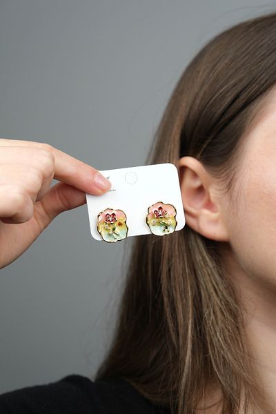 Jack Ferrero Women's Mineli Steel Earrings