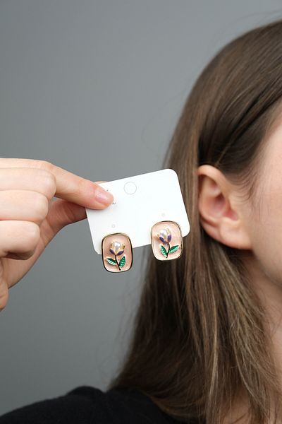 Jack Ferrero Women's Mineli Steel Earrings