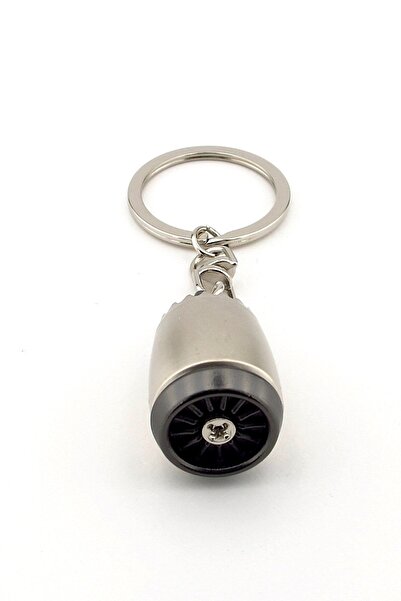 Solfera Airplane Jet Engine Shaped Aviator Engineer Pilot Metal Key Chain Heavy Duty Kc267