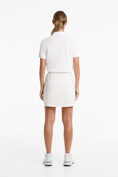 Oysho Short-sleeved cotton blend piqué polo shirt