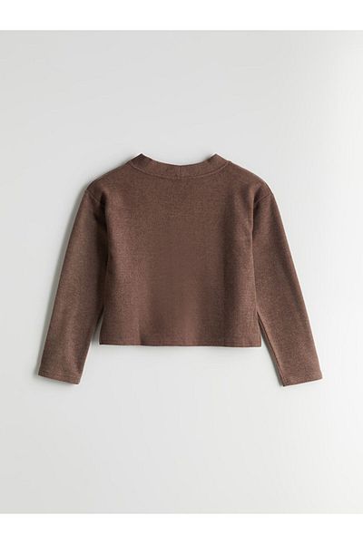 LC Waikiki Lcw Vision Brown V-Neck Women's Knitwear Cardigan