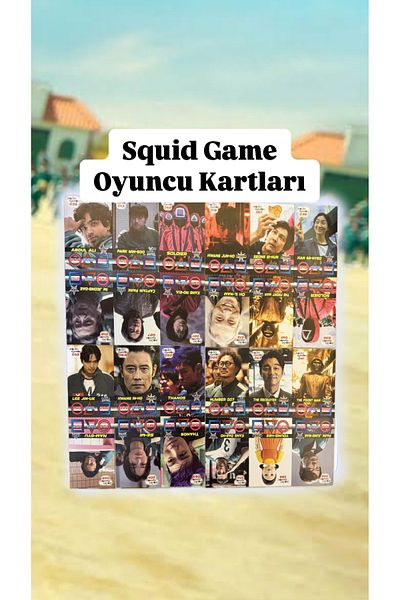 Squid Game Notepad - Hd 4K Player Cards - Mini Box Swipe Puzzle