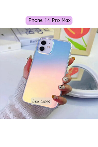 Cleo Cases Tarzını Yansıt حافظة رخامية غير لامعة متوافقة مع هاتف iPhone 14 Pr...