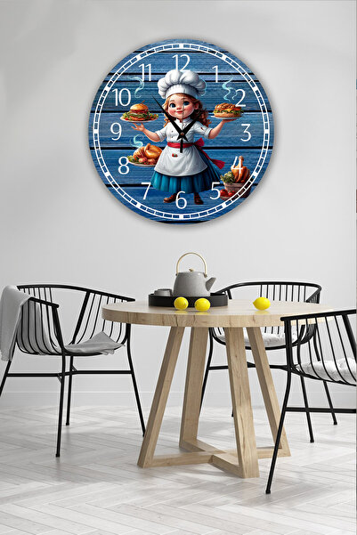 Bilge Lazer bilge Tasarım  retro   Duvar Saati 35  x 35 CM