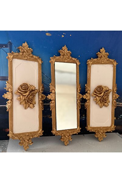 busraconcept Set de 3 picturi decorative de perete realizate manual 46cm, pic...