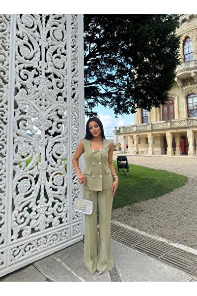 zoezoe Vest pants square neck set