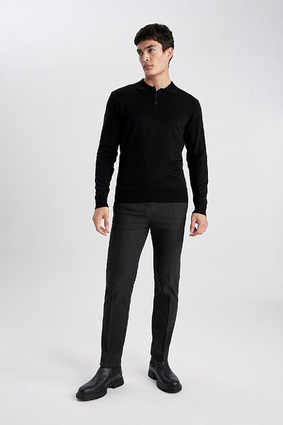 DeFacto Wool Look Straight Leg Jogger Pants with Pockets - C1474Ax23Wn