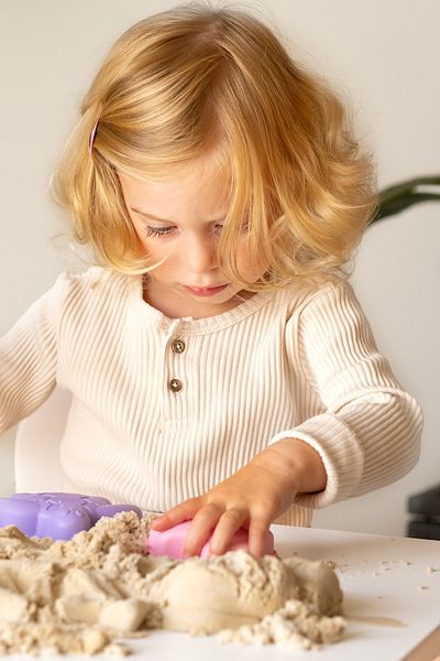 TutturX 500Gr Natural Kinetic Sand with 6 Molds Gift