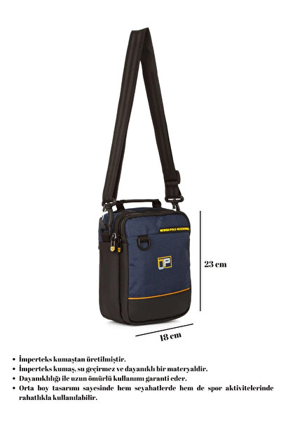 CERFF LEATHER CLUP Чоловіча сумка Impertex з перехресними ременями через плече та ручною ручкою Сумка для подорожей та спорту