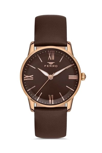 FERRO Rose Leather Cord Women Wrist Watch F21182B-S