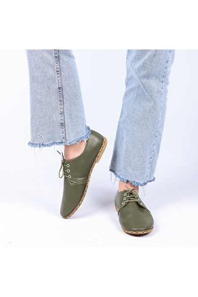 Karays Deri El Yapımı Hakiki Bağcıklı Yemeni