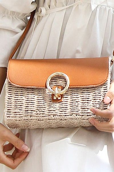FASHION COCKTAIL Husă din piele artificială, cu bază dreptunghiulară, căptușită cu buline, geantă de umăr pentru vacanța de vară