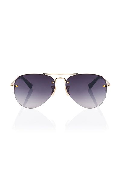 CLAES Carbon Aviator Blue Metal Unisex Sunglasses