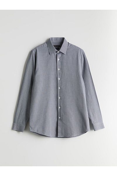 LC Waikiki LCWAIKIKI Formal Regular Fit Langarm-Gabardine-Hemd für Herren