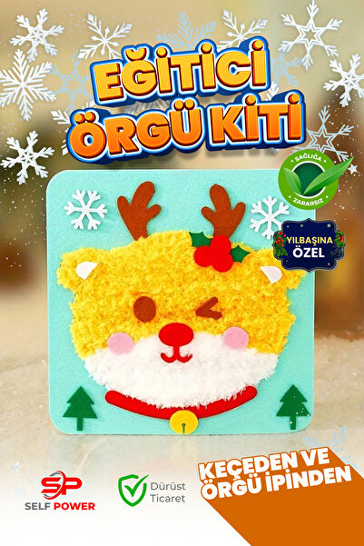 Felt Creative Craft Starter Set  Cute Animal Sewing and Knitting Set,  Craft