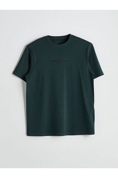 LC Waikiki Ανδρικό μπλουζάκι με στάμπα LCWAIKIKI Classic Crew Neck