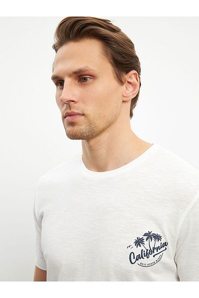LC Waikiki Σετ πιτζάμες Ecru Standard Fit με ανδρικό σορτς
