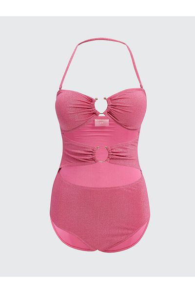LC Waikiki Lcw Dream Pink Shiny Look Women's Swimsuit