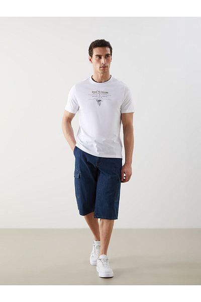 LC Waikiki Jeans Indigo Standard Fit Men's Jean Shorts
