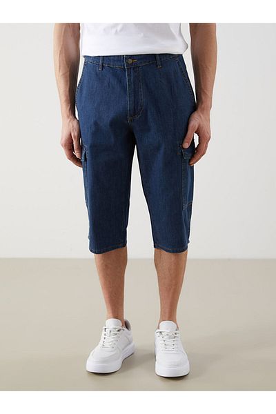 LC Waikiki Jeans Indigo Standard Fit Men's Jean Shorts