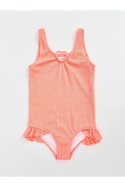 LC Waikiki Μαγιό για κορίτσια Lcw Stretch Fabric Ruffle