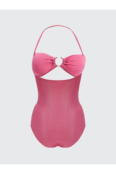 LC Waikiki Lcw Dream Pink Shiny Look Women's Swimsuit