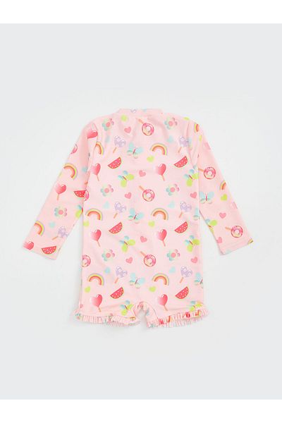 LC Waikiki New Season Printed Girls' Swimsuit - S5Eh49Z1