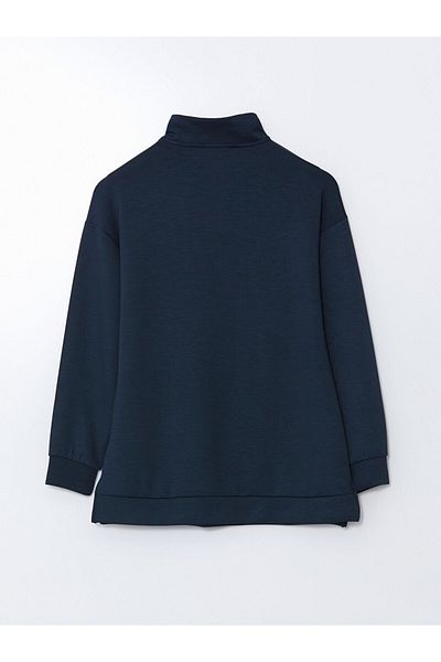 LC Waikiki Women's Stand Collar Sweatshirt Tunic