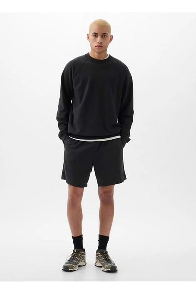GAP V-frch Ft Heritage Logo Κοντό υφασμάτινο σορτς Ανδρικό σορτς μαύρο