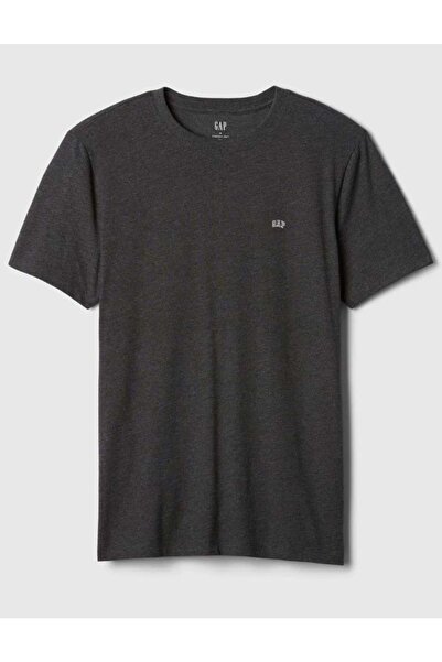 GAP V-Frch Everyday Soft Micro Logo Crew 502022000 Short Sleeve T-Shirt Men T-Shirt Gray