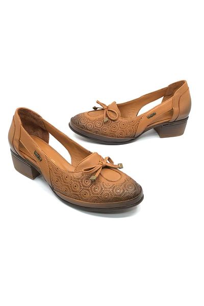 Kids Club Shoes Комфортни ортопедични дамски обувки - къси токчета Venus Opia от естествена кожа