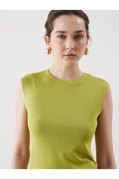 LC Waikiki Lcwaikiki Classic Green Crew Neck Women's Athlete