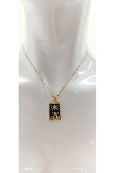 teknotrust Love and Love Tarot Necklace - Steel Steel Non-Tarnish, 14 Model