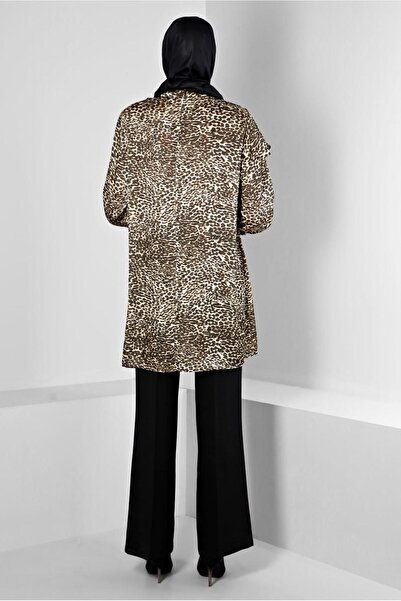 Alvina ΤΟΥΝΙΚΑ ΣΑΤΕΝ ΜΕ ΣΧΕΔΙΟ ΛΕΟΠΑΡΔΑΛΕΣ ΜΕ ΜΑΝΙΚΙΑ ΚΑΙ ΚΡΟΥΜΠΑΡΙΑ 20309