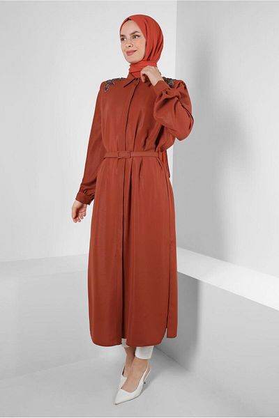 Alvina STONE DETAIL ON SHOULDER BELT TUNIC 43774