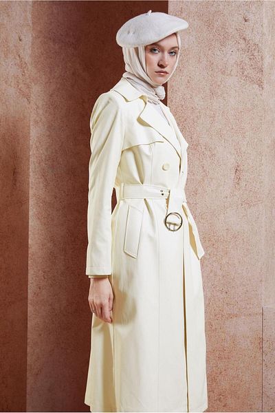 Alvina TRENCH COAT CU CUREA DIN PIELE 10905