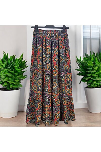 Gökçe Giyim Osmanlı Viskon Katlı Etek